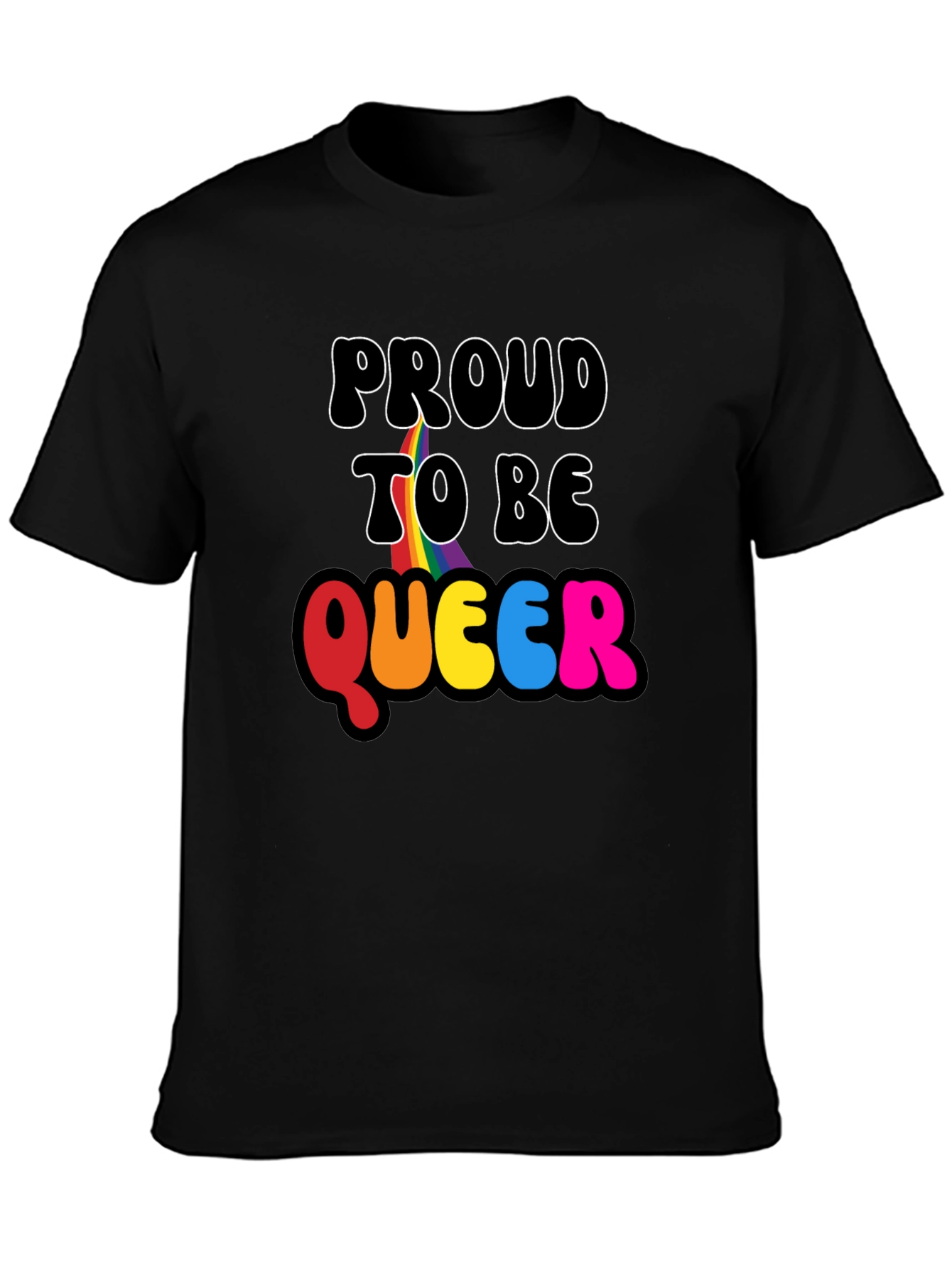 Camiseta Negra Proud to Be Queer