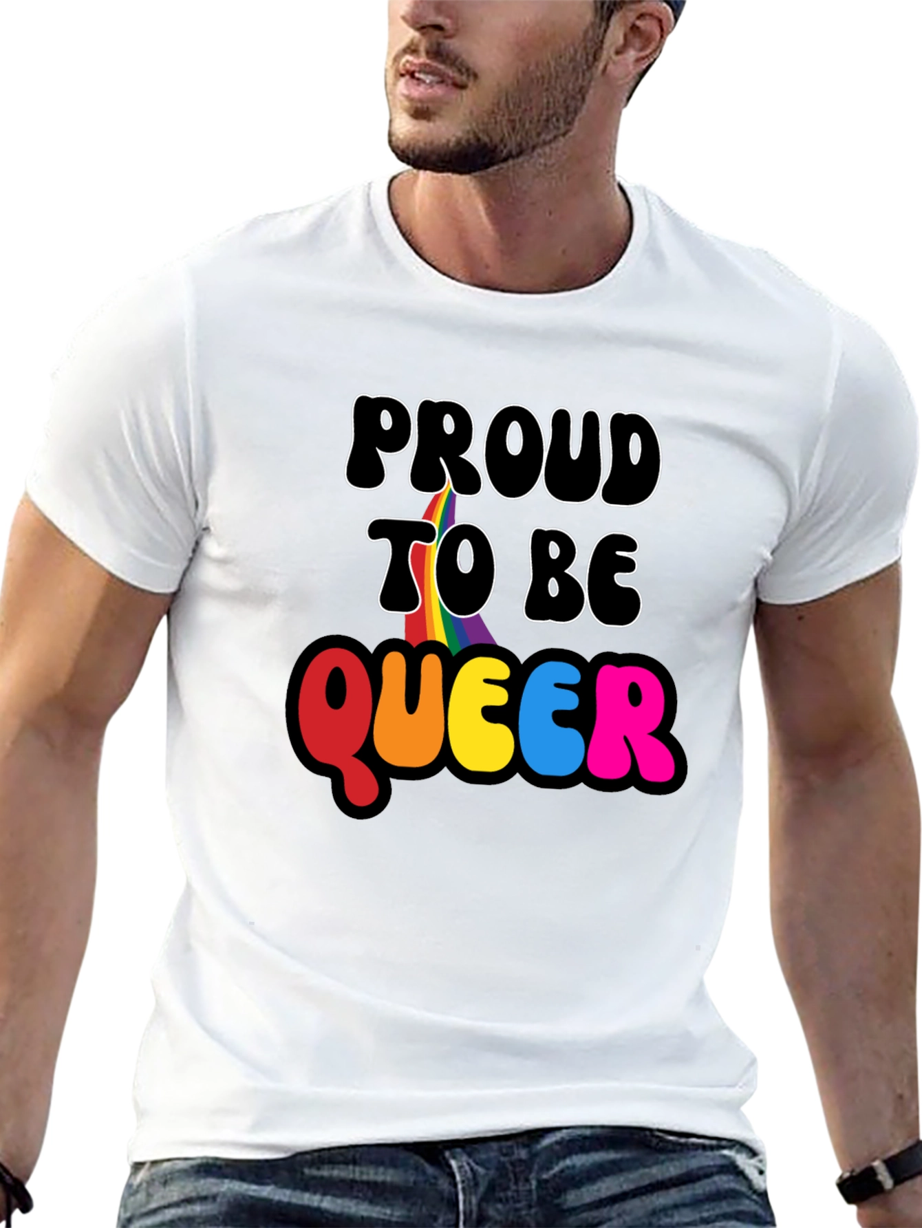 Camiseta Negra Proud to Be Queer