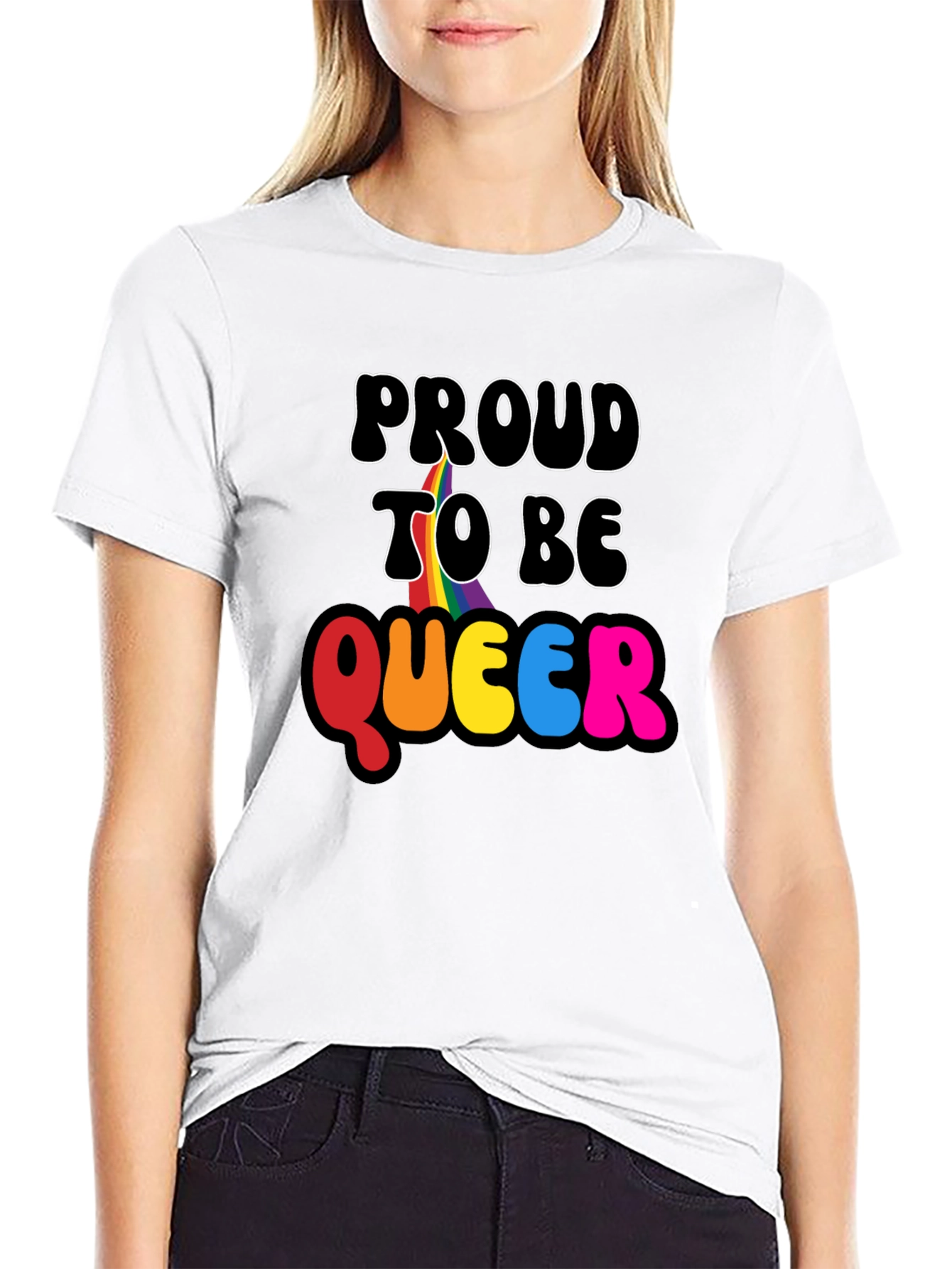 Camiseta Negra Proud to Be Queer