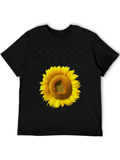 Camiseta Negra Girasol Summer Time Casual