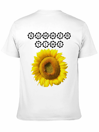 Camiseta Negra Girasol Summer Time Casual
