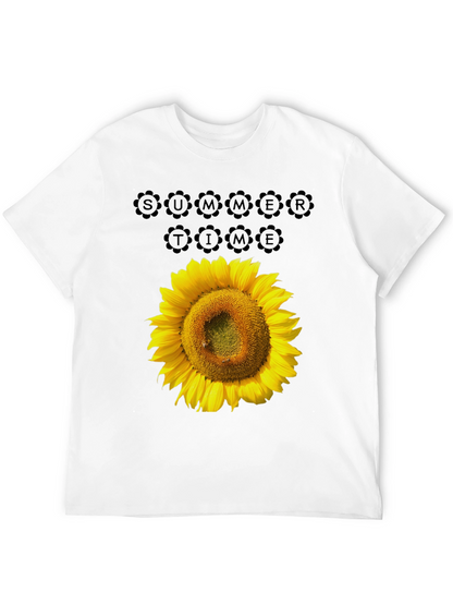 Camiseta Negra Girasol Summer Time Casual