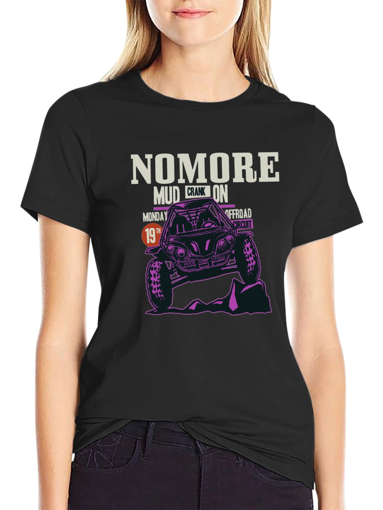 Camiseta Negra NOMORE Offroad Circuit