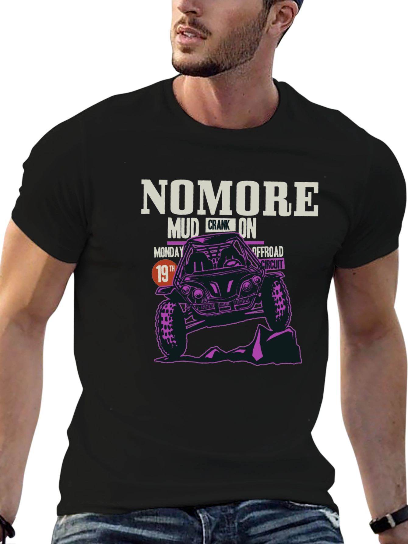 Camiseta Negra NOMORE Offroad Circuit