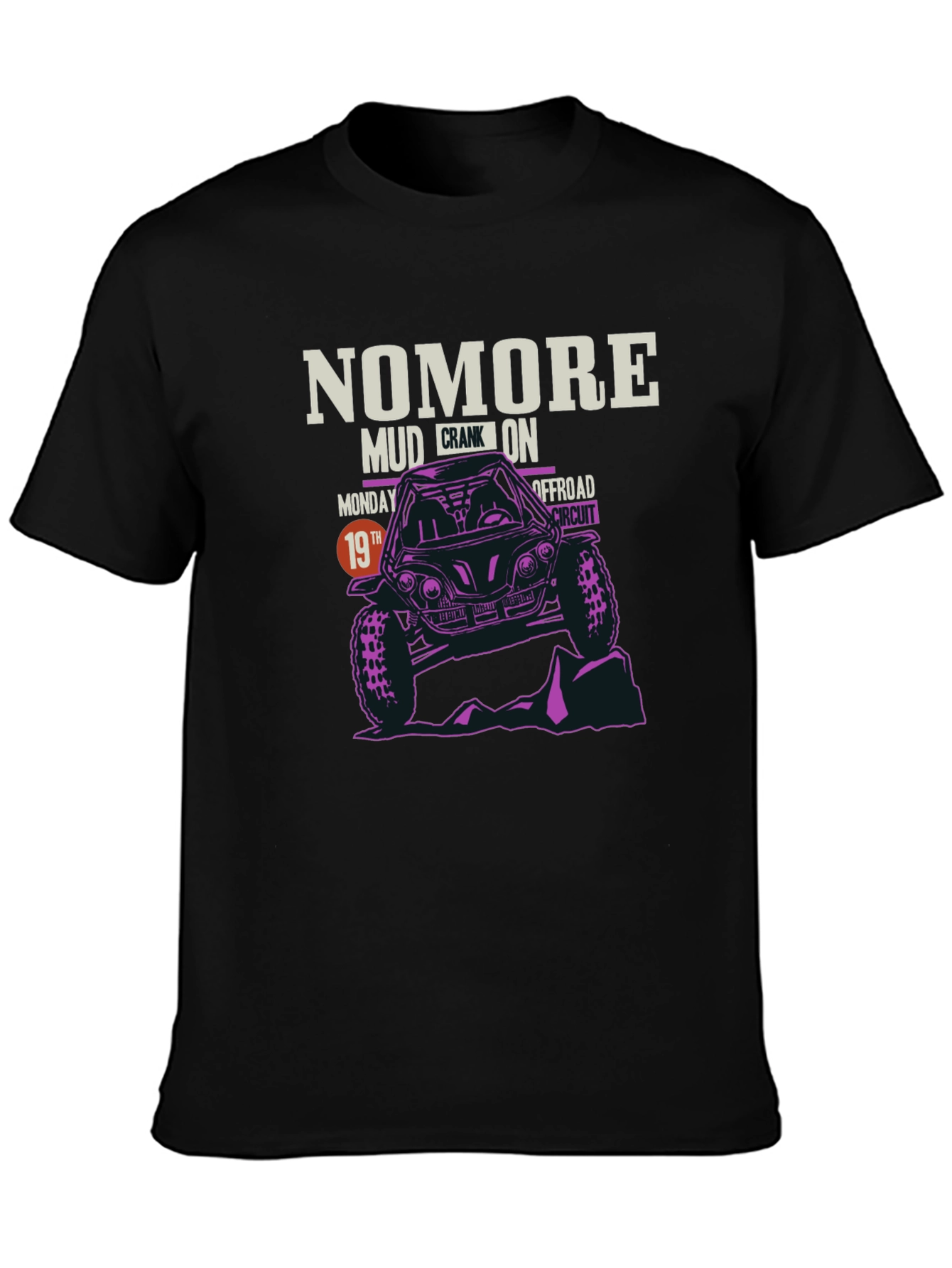 Camiseta Negra NOMORE Offroad Circuit