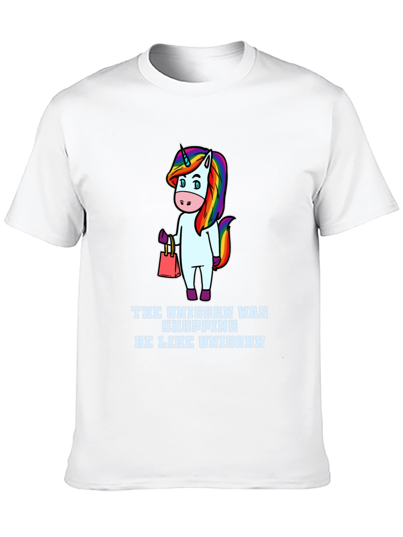Camiseta Negra Unisex Diseño Unicornio Fashion