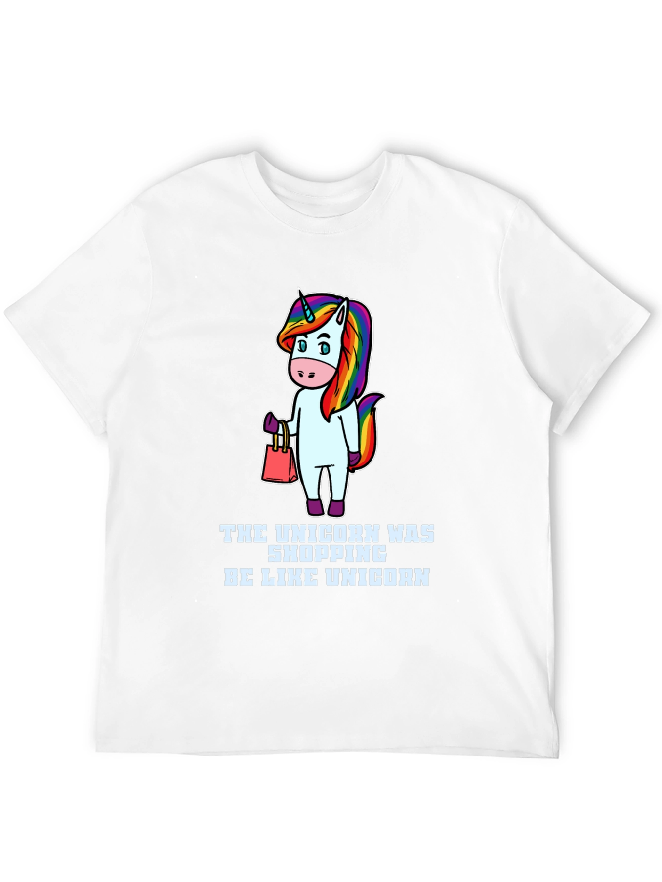 Camiseta Negra Unisex Diseño Unicornio Fashion