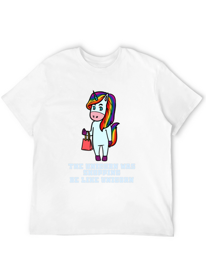 Camiseta Negra Unisex Diseño Unicornio Fashion