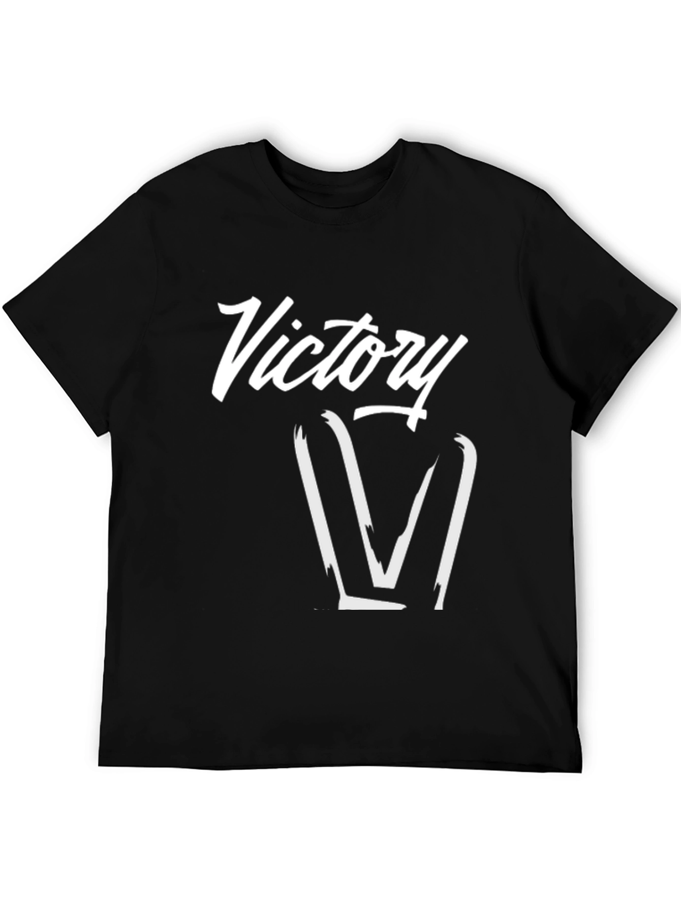 Camiseta Negra Victory Estilo Urbano
