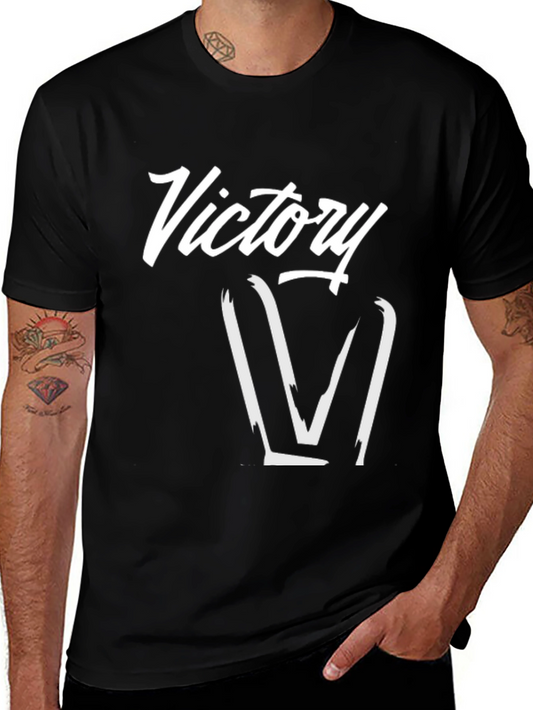 Camiseta Negra Victory Estilo Urbano