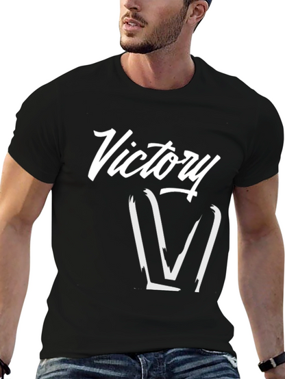 Camiseta Negra Victory Estilo Urbano
