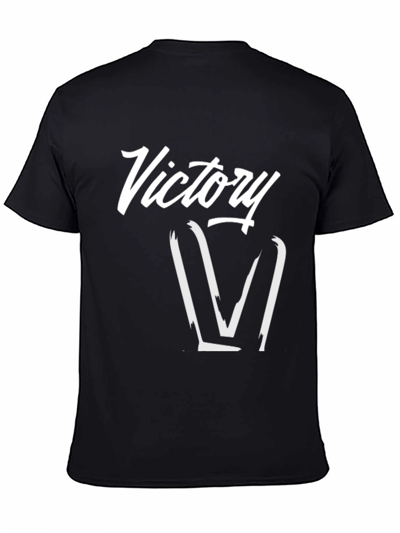 Camiseta Negra Victory Estilo Urbano
