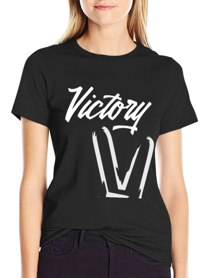 Camiseta Negra Victory Estilo Urbano