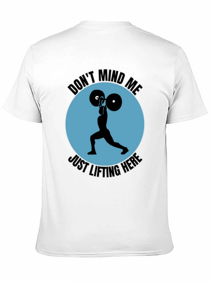 Camiseta Negra Deportiva: Levantamiento de Pesas