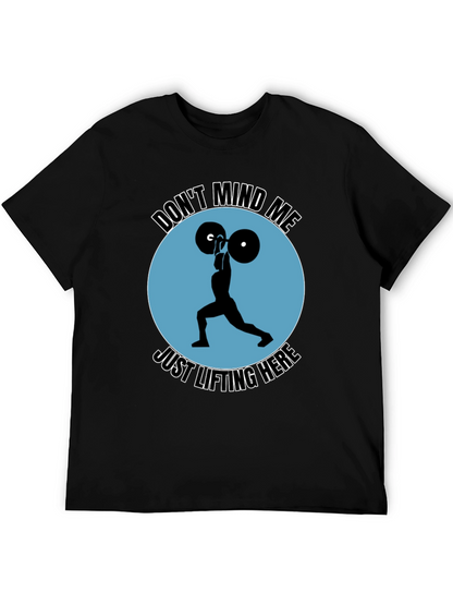 Camiseta Negra Deportiva: Levantamiento de Pesas