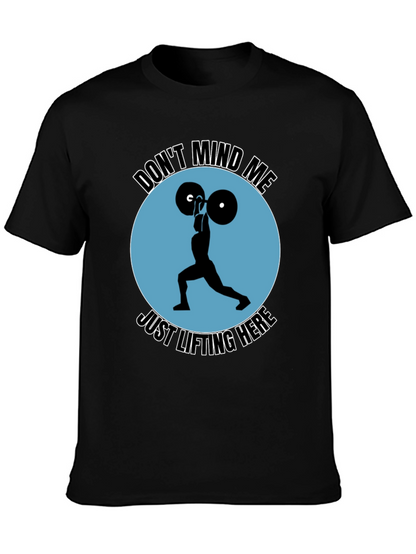 Camiseta Negra Deportiva: Levantamiento de Pesas