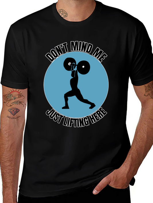 Camiseta Negra Deportiva: Levantamiento de Pesas