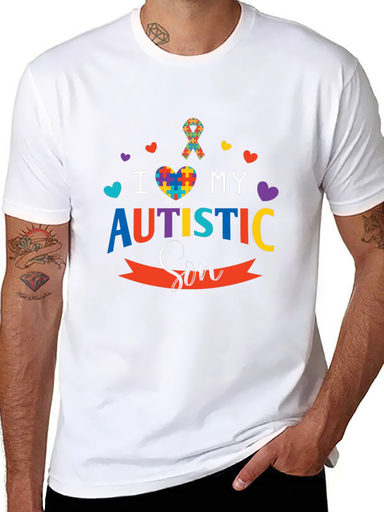 Camiseta Amo a mi Hijo Autista