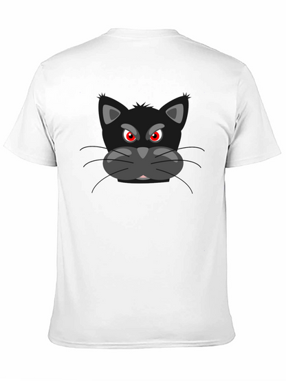 Camiseta Negra con Gato Malhumorado