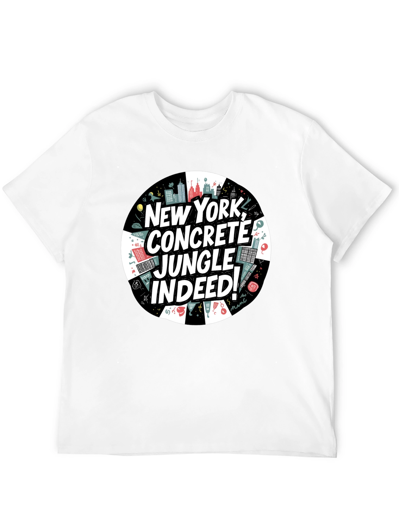 Camiseta Negra: Nueva York Jungla de Concreto