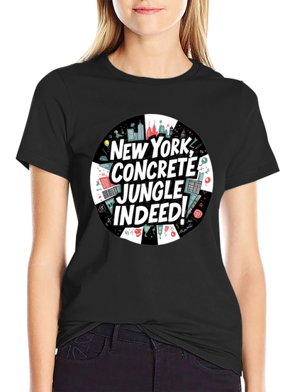 Camiseta Negra: Nueva York Jungla de Concreto