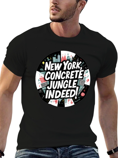 Camiseta Negra: Nueva York Jungla de Concreto