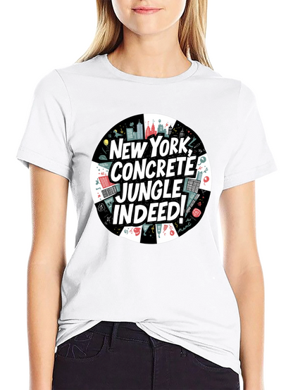 Camiseta Negra: Nueva York Jungla de Concreto