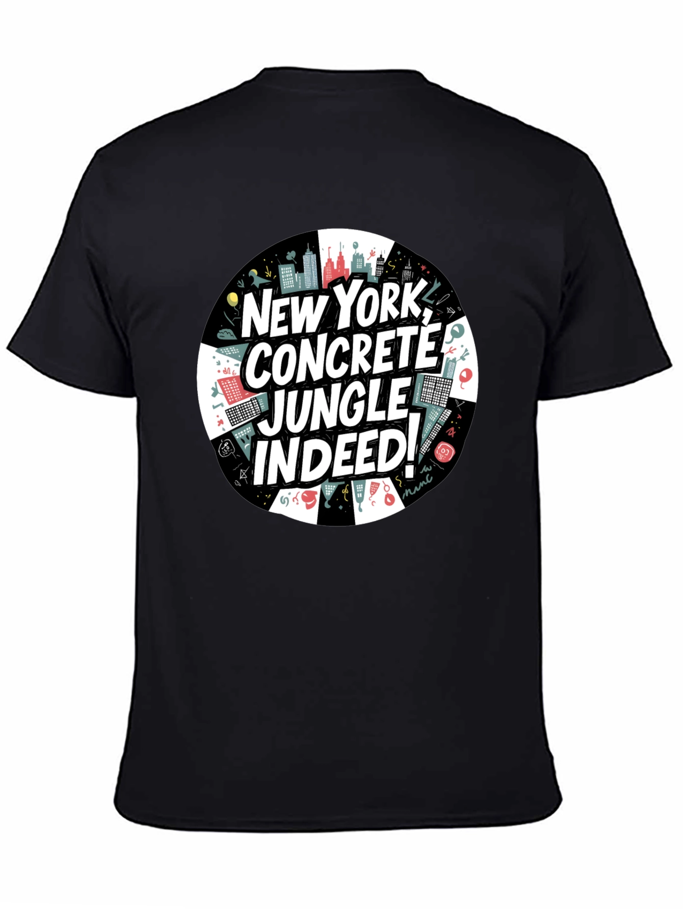 Camiseta Negra: Nueva York Jungla de Concreto