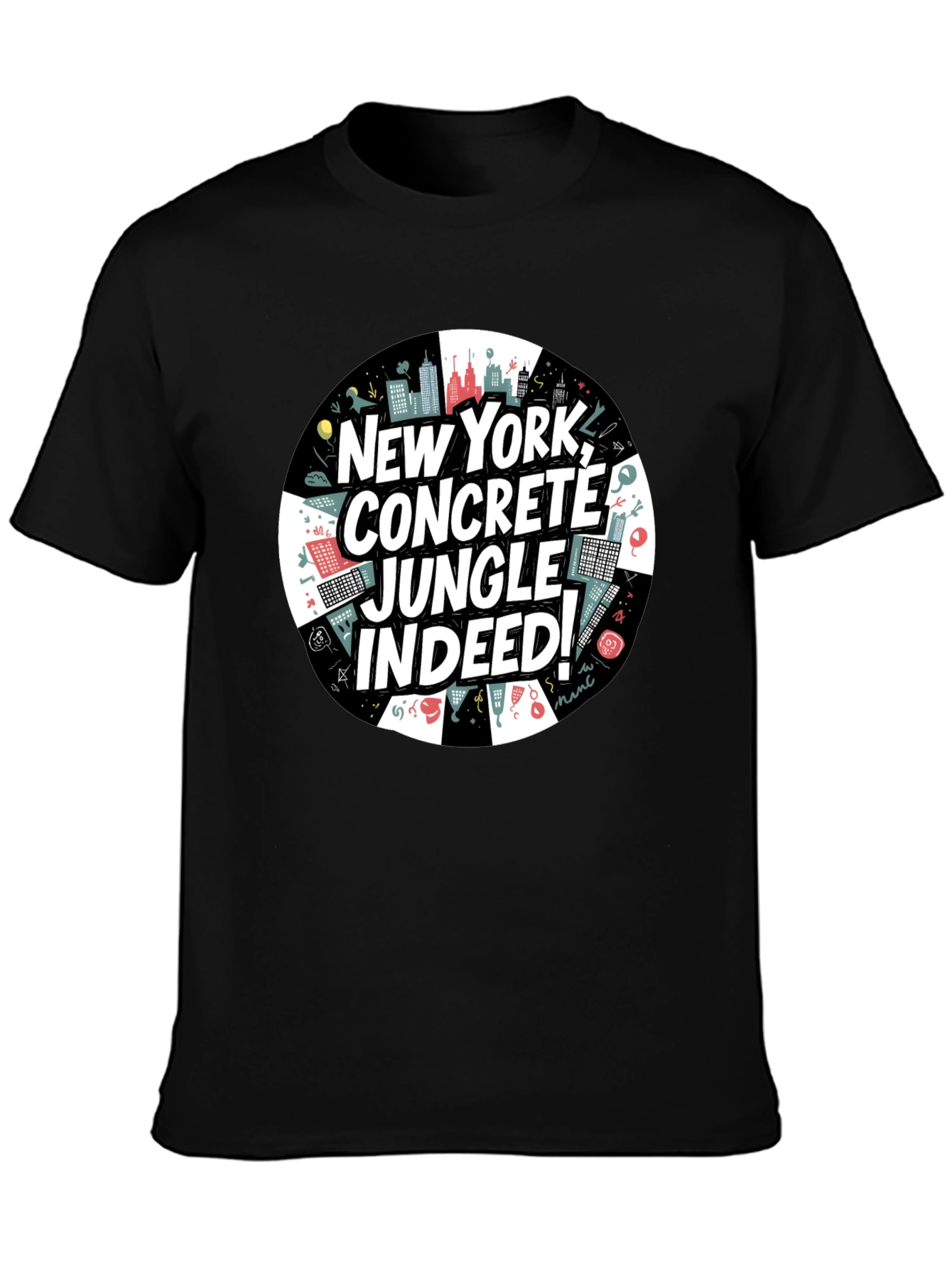 Camiseta Negra: Nueva York Jungla de Concreto