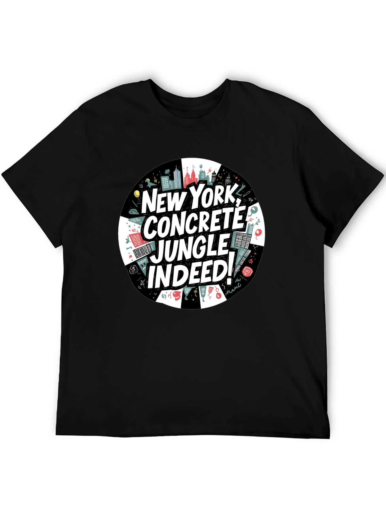 Camiseta Negra: Nueva York Jungla de Concreto