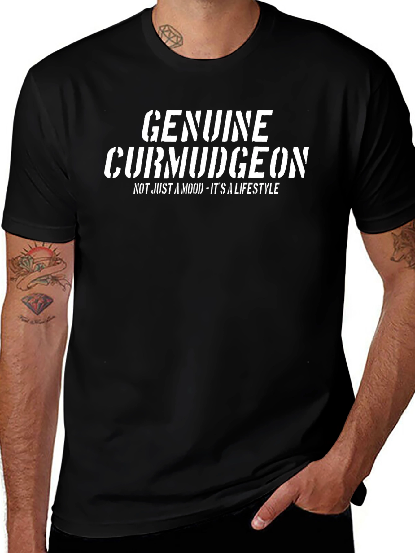 Camiseta Genuine Curmudgeon Negra