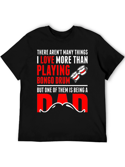 Camiseta Negra Bongo Drum Dad