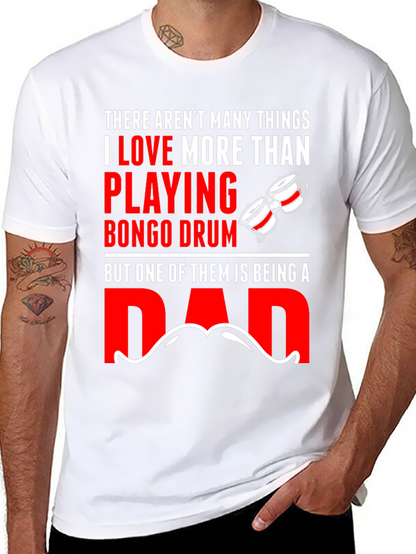 Camiseta Negra Bongo Drum Dad