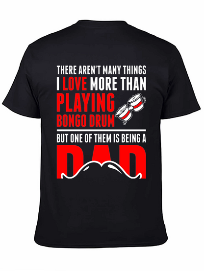 Camiseta Negra Bongo Drum Dad