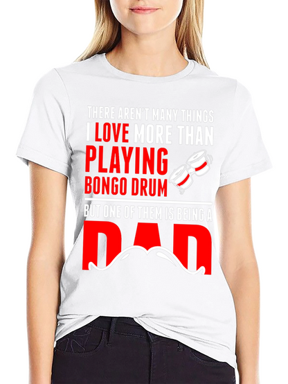 Camiseta Negra Bongo Drum Dad