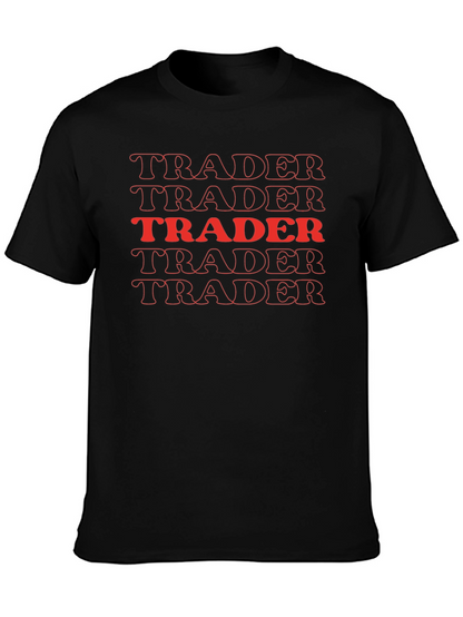 Camiseta Negra Trader Retro