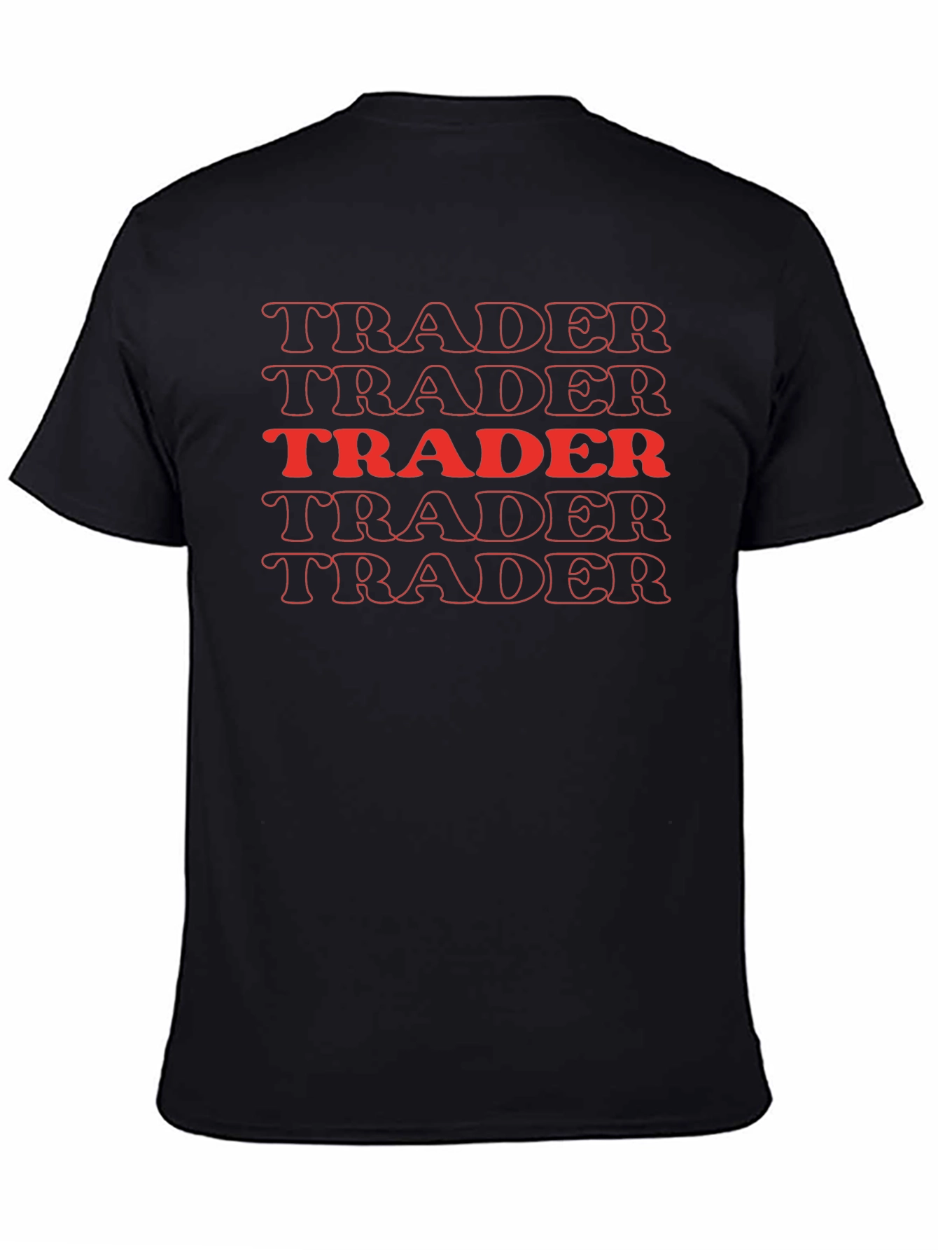 Camiseta Negra Trader Retro