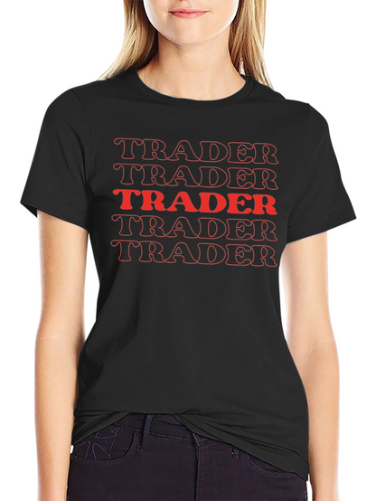 Camiseta Negra Trader Retro