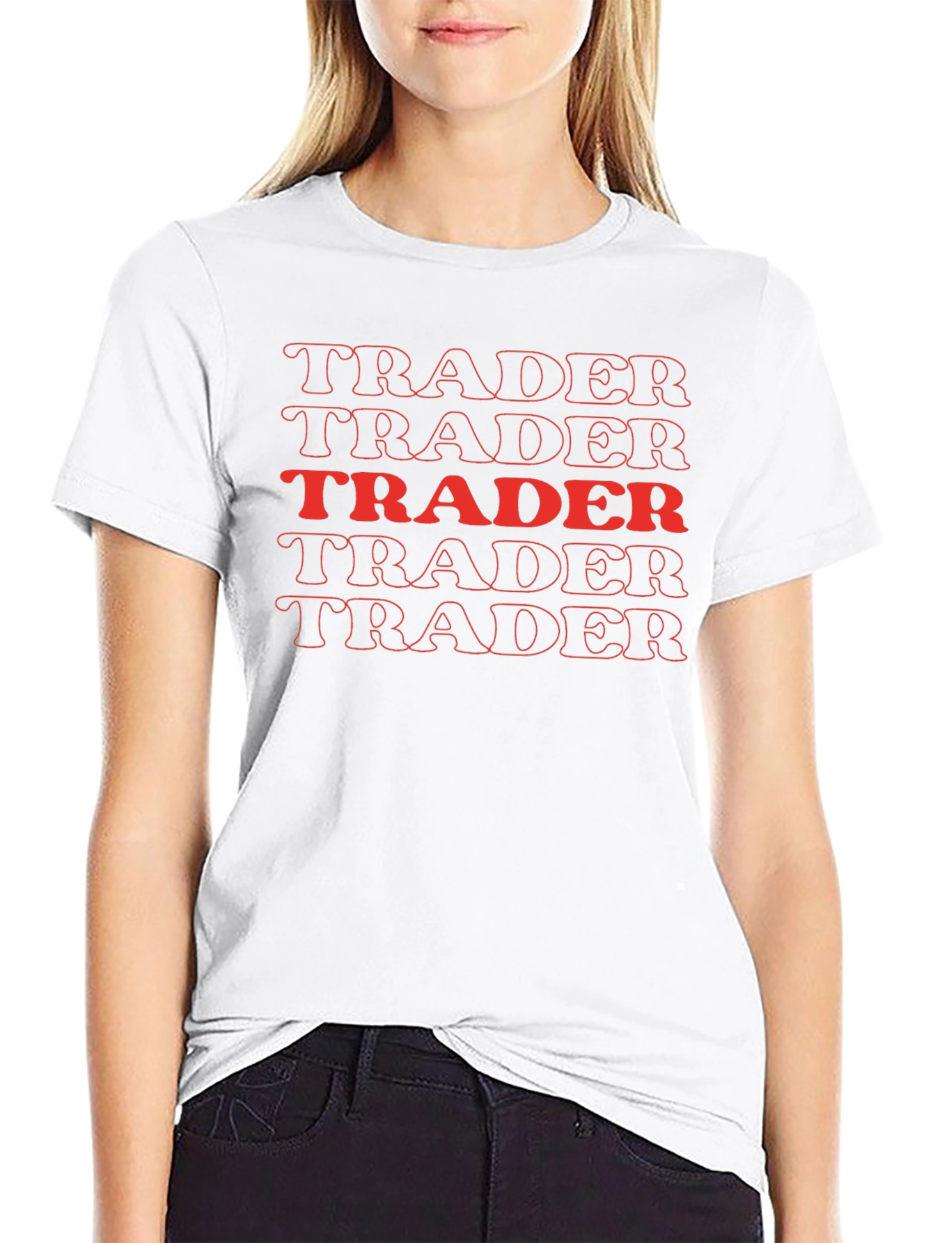 Camiseta Negra Trader Retro