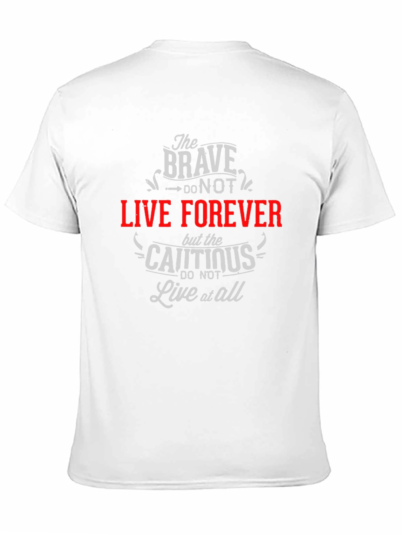 Camiseta Negra con Frase Inspiradora The Brave