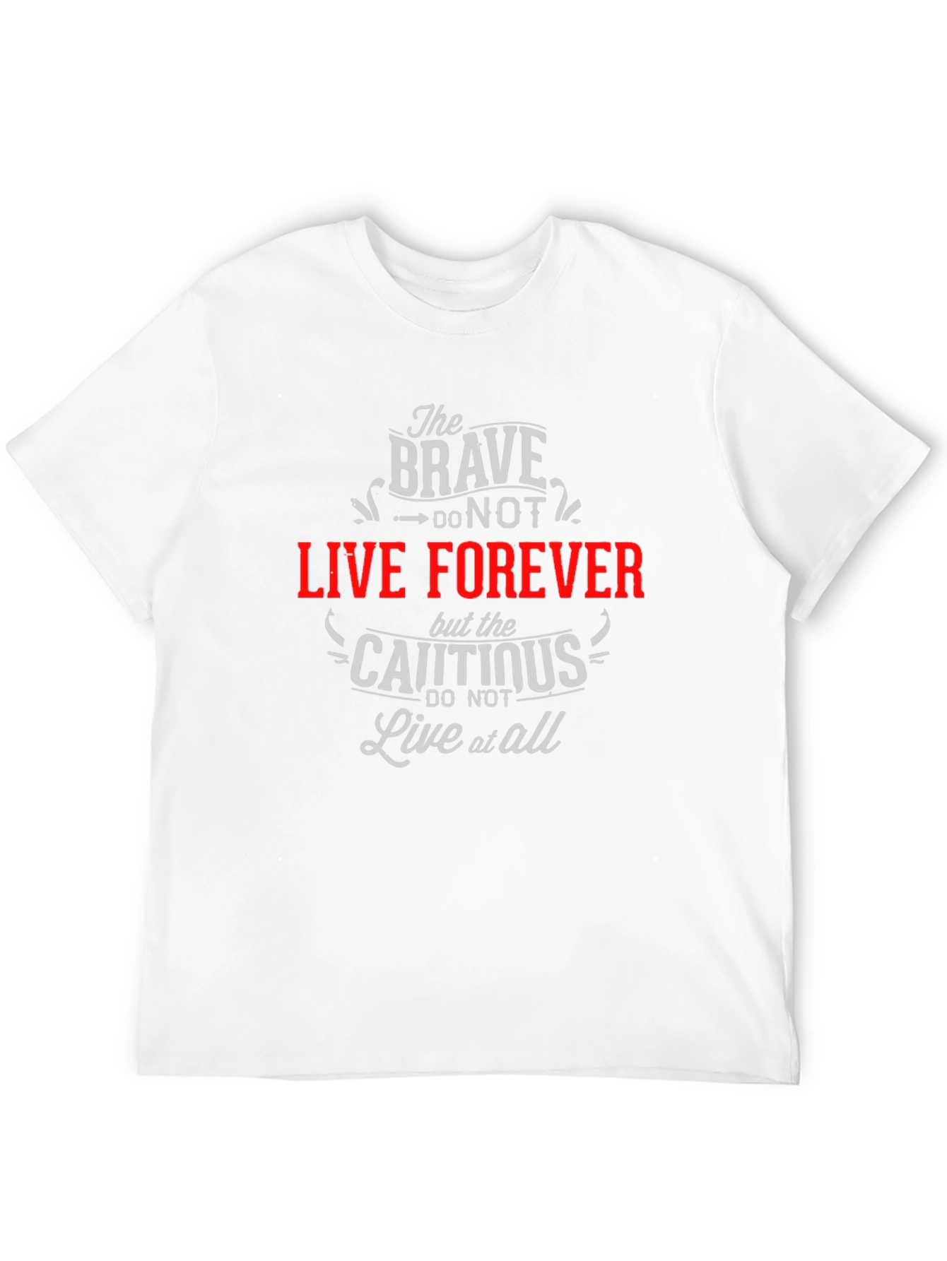 Camiseta Negra con Frase Inspiradora The Brave