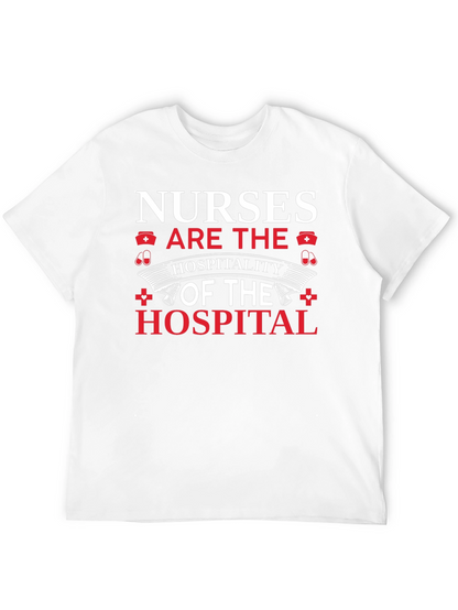 Camiseta Negra Nurses Are The Hospitality of the Hospital