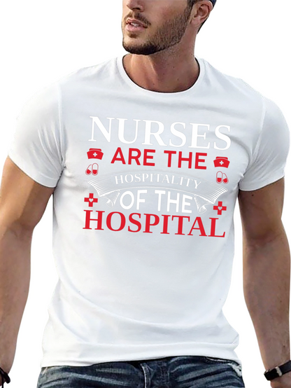 Camiseta Negra Nurses Are The Hospitality of the Hospital