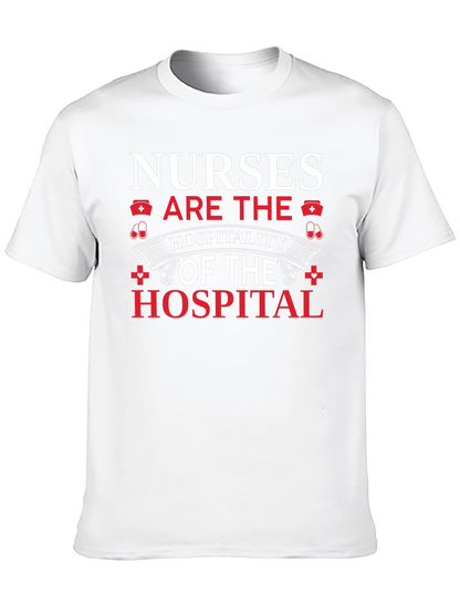 Camiseta Negra Nurses Are The Hospitality of the Hospital