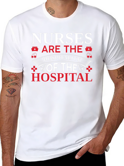 Camiseta Negra Nurses Are The Hospitality of the Hospital