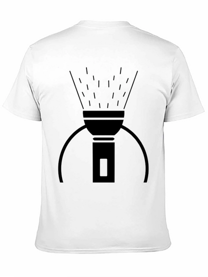 Camiseta Negra con Diseño de Linterna