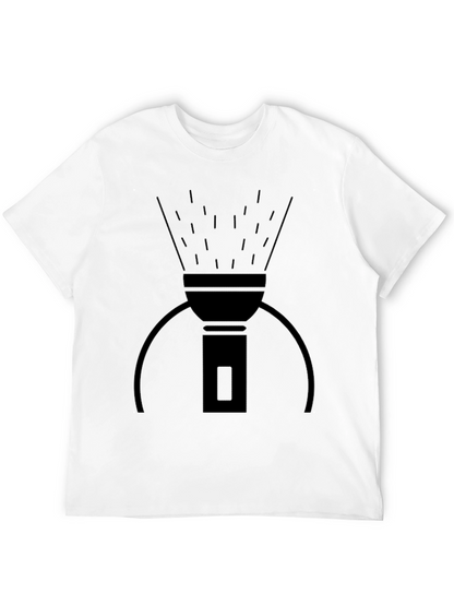 Camiseta Negra con Diseño de Linterna