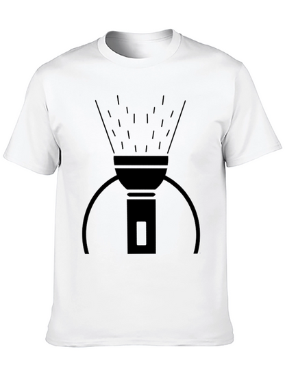 Camiseta Negra con Diseño de Linterna