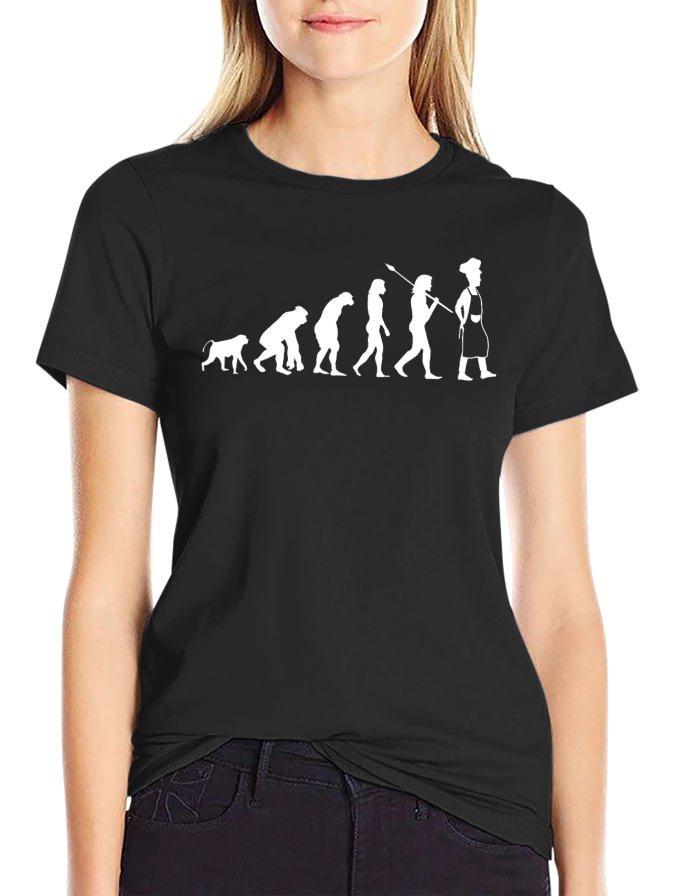 Camiseta Negra Evolución Chef