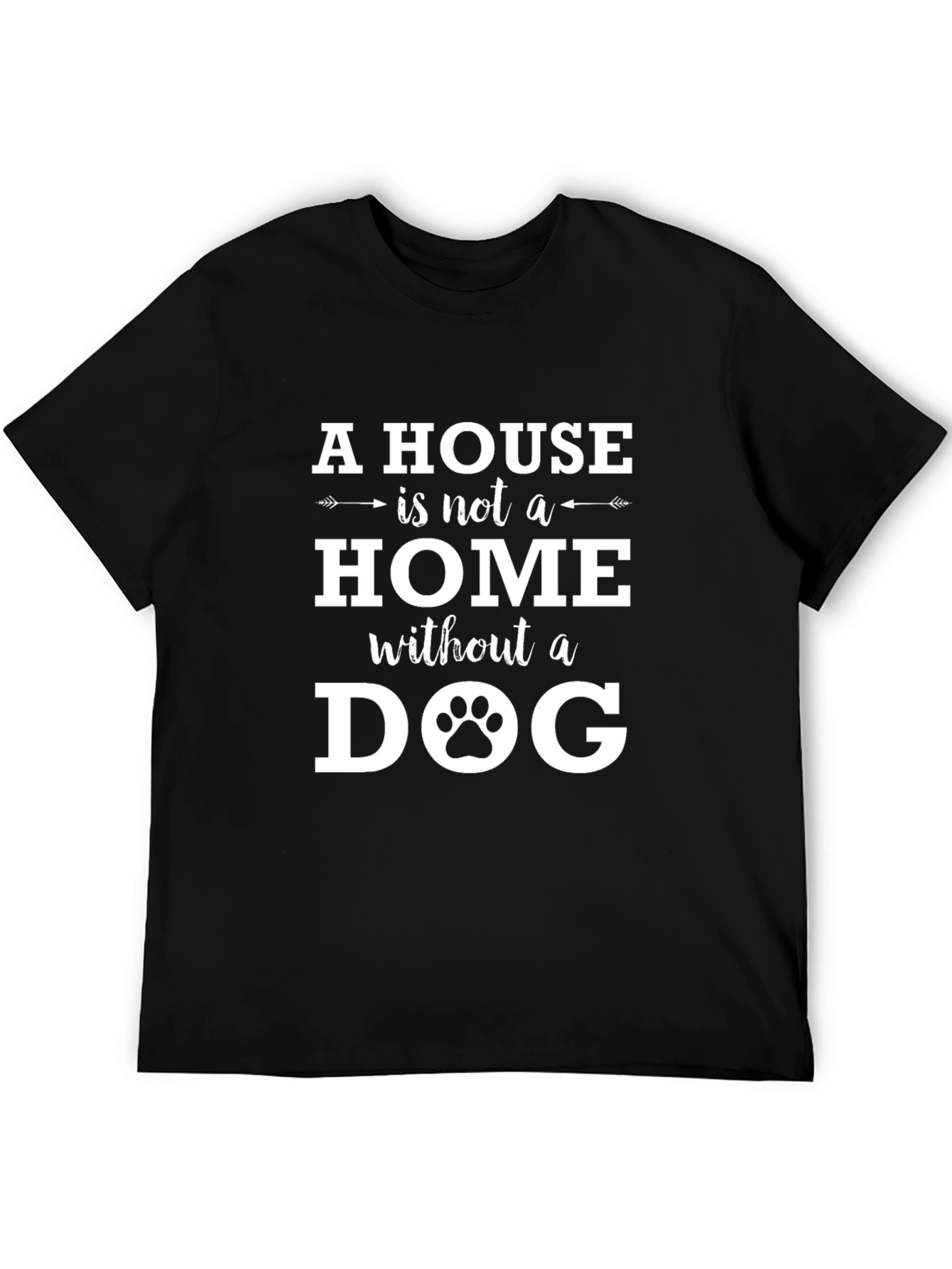 Camiseta Negra Hogar sin Perro
